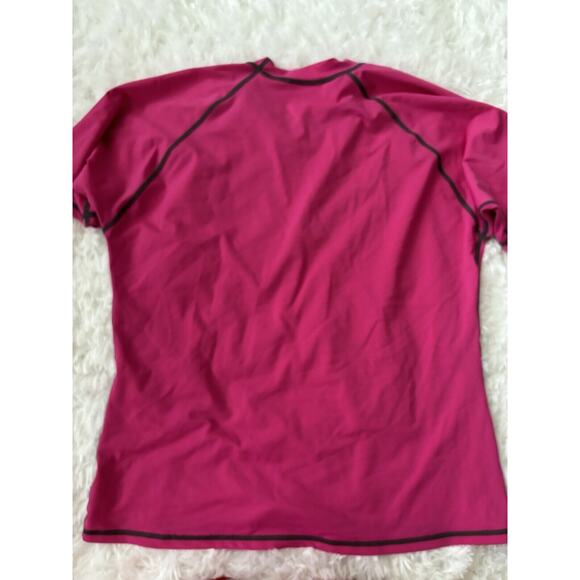 Sporti Adult Sz. XXL Pink Short Sleeved Rashguard. Great Top - Picture 10 of 12